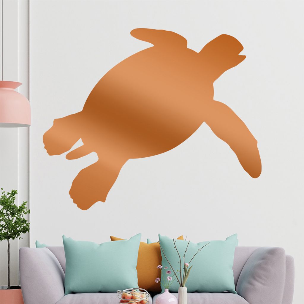KIWISTAR Schildkröte - Meeresschildkröte Ozean Wandtattoo in 6 Größen - Wandaufkleber Wall Sticker - Dekoration, Küche, Wohnzimmer, Schlafzimm...