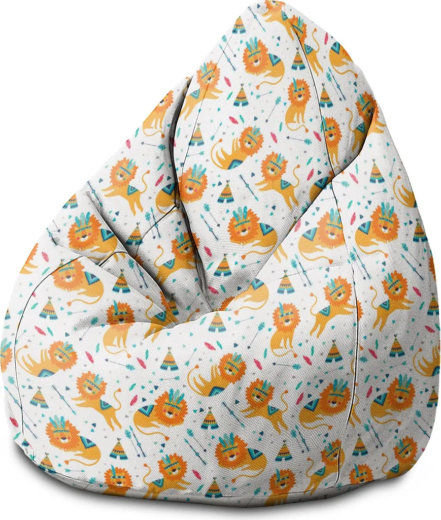 Poltrona Sacco Sleepy Lions Dreamroots 70x70x105cm | Avventure Bimbi