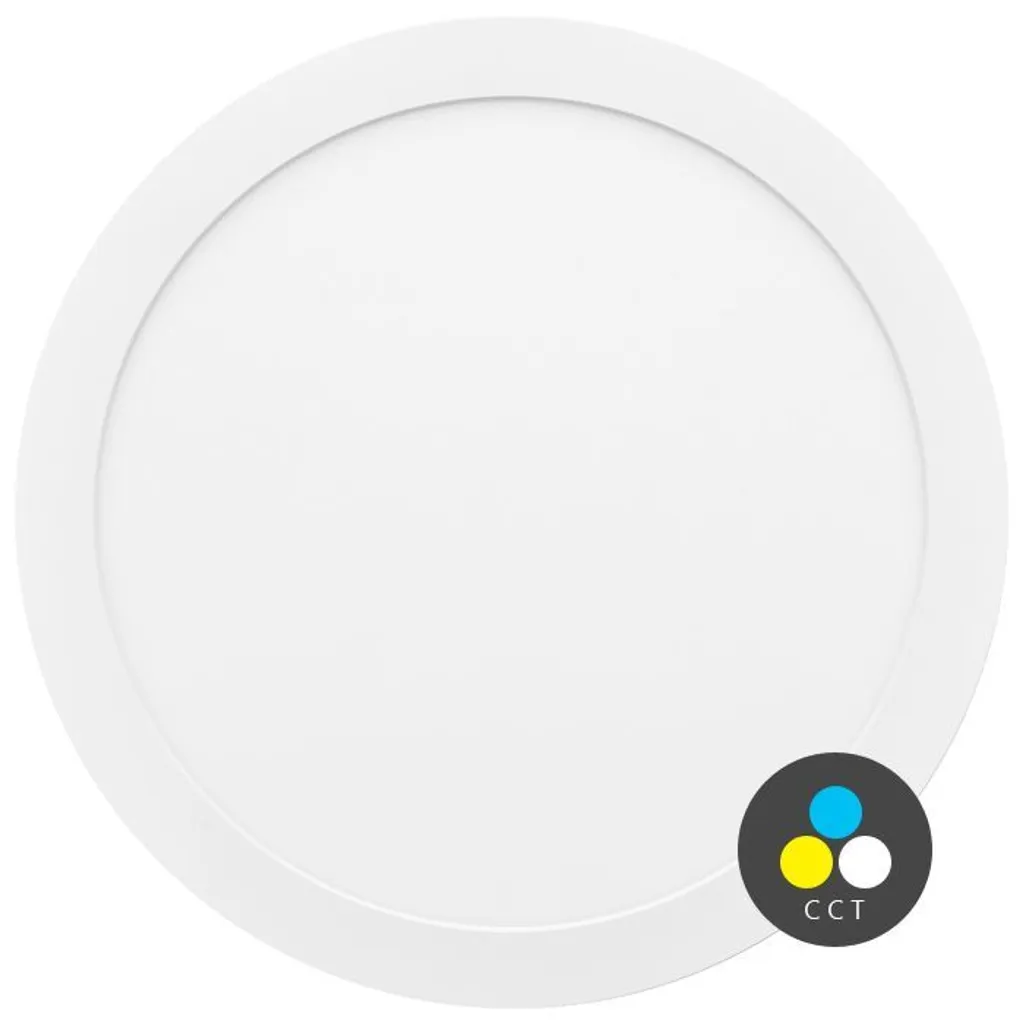 Éclairage plafond LED rond 300mm 30W CCT blanc pour bureau et salon