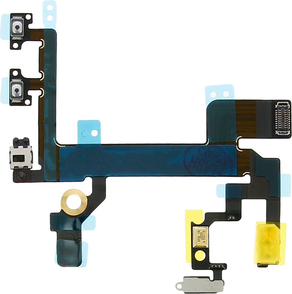 Avizar, Flexkabel für Power-Button, Lautstärke, Lautsprecher und Blitz für Apple iPhone 5S, Schwarz