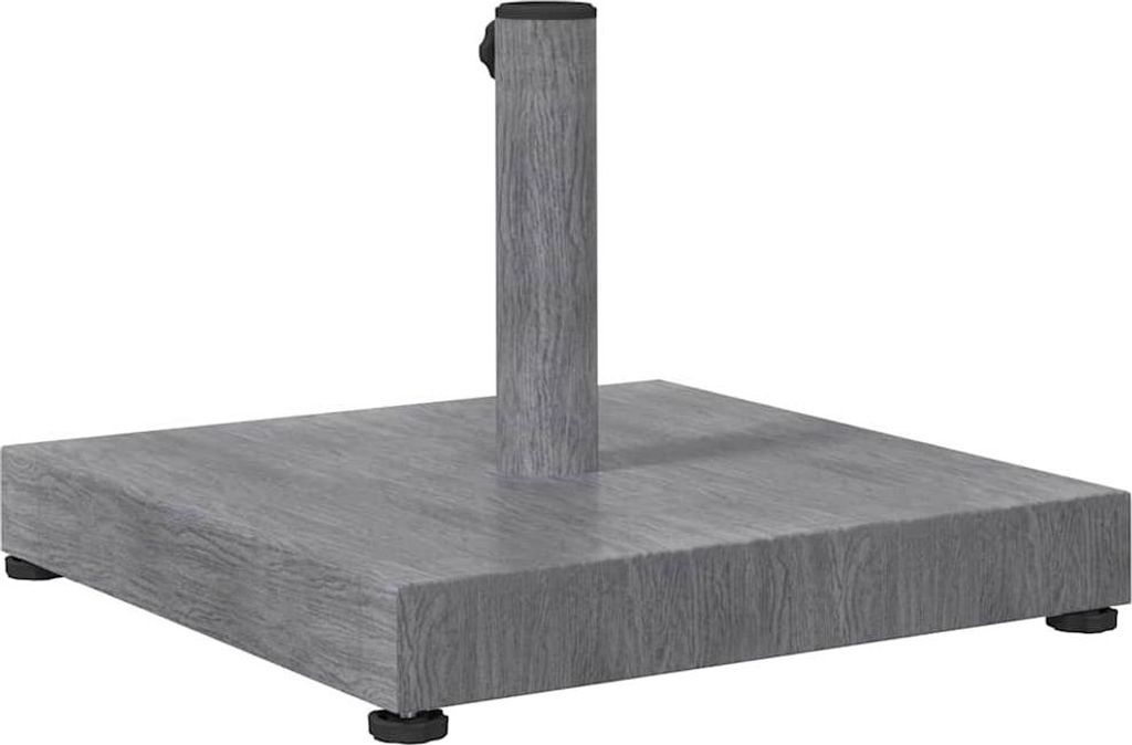 vidaXL Sonnenschirmständer Dunkelgrau Holzlook 45 x 45 x 31,5 cm