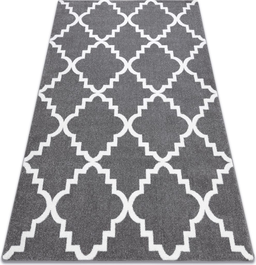 Teppich SKETCH - F343 grau /weiß trellis Grau 140x190 cm
