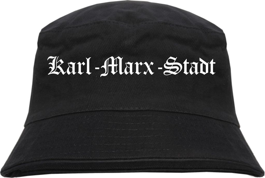 Karl-Marx-Stadt Fischerhut - Altdeutsch - bedruckt - Bucket Produktbild 