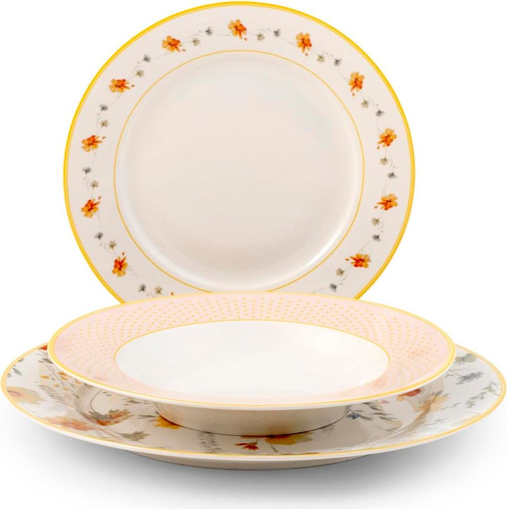 H&h 18-teiliges Tafelservice Amelie