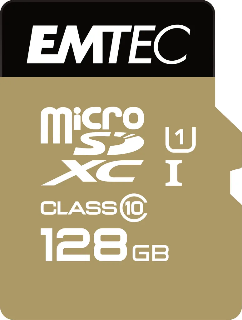 Emtec 128GB MicroSD EliteGold UHS-I U1 con Adattatore SD - Offerta Online