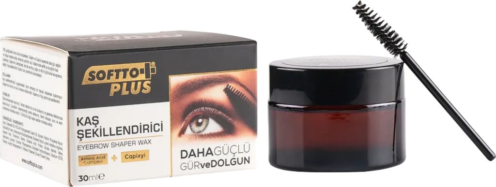 Softto Plus Eyebrow Shaper Wax 30 ml mit Bürste