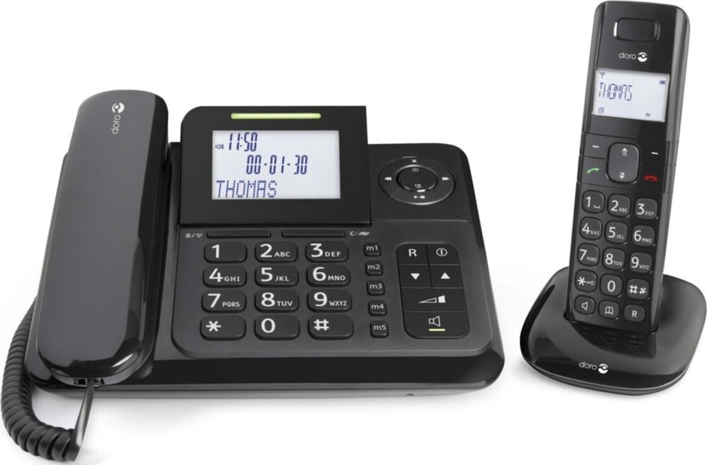 Doro Comfort 4005 Combo Strahlungsarmes Schnurlostelefon Produktbild