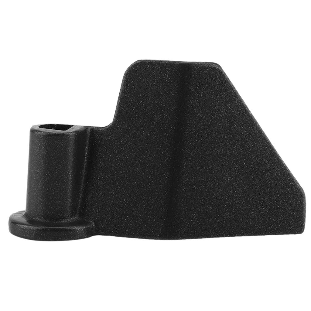 A black bread maker kneading paddle is shown against a white background.
