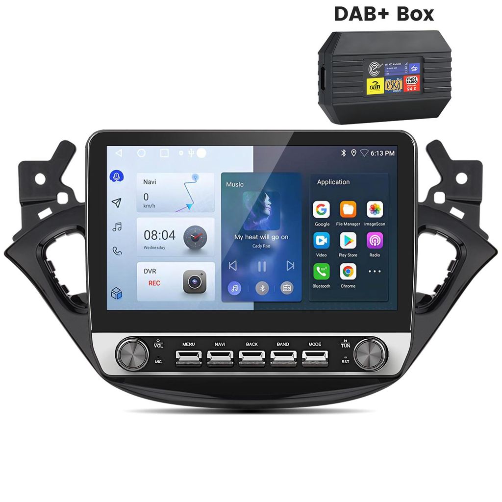 10.1''Carplay android auto 2+64G Android13 Autoradio Für Opel Adam 2013-2016 Opel Corsa d c E 2015-2019 GPS Navi SWC WIFI BT DSP RDS DAB+