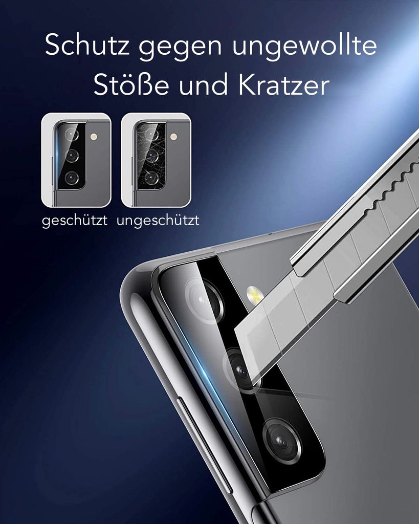 Samsung Galaxy S21 5G Kamera Schutzfolie Glasfolie Produktbild 4