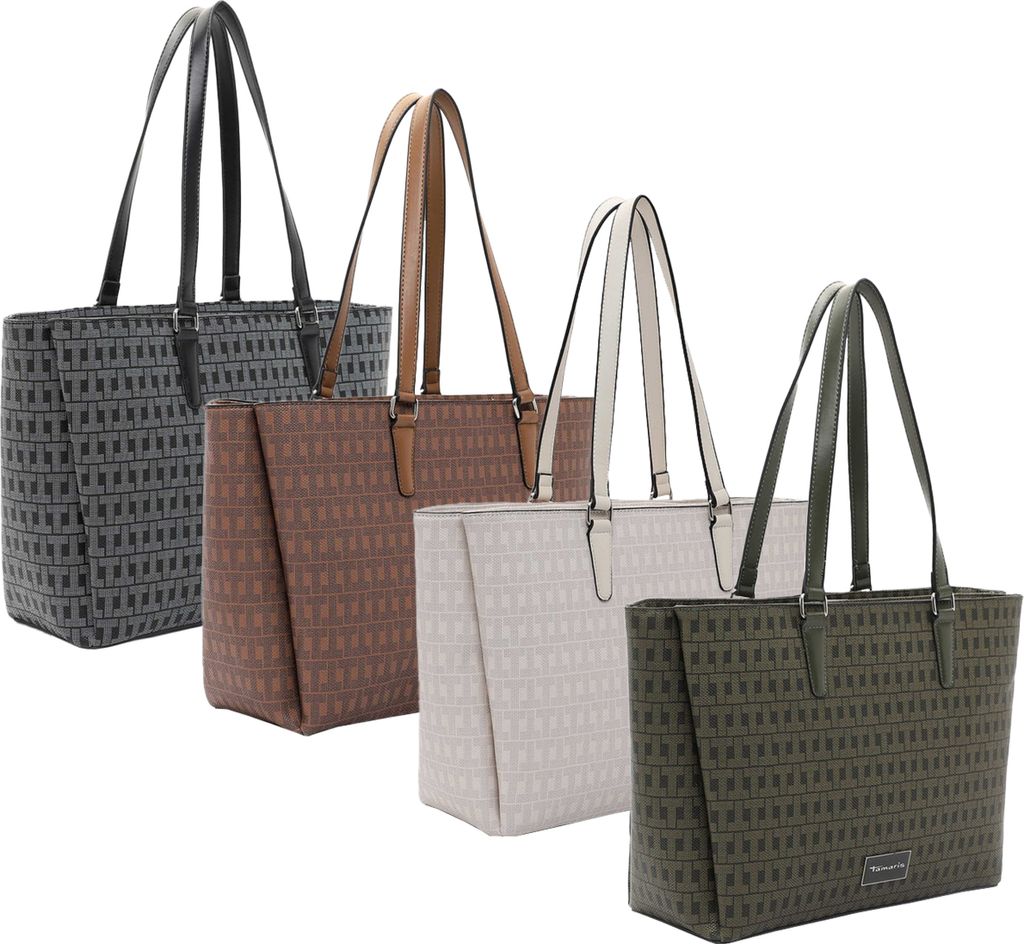 Tamaris Damen Shopper Henkeltasche elegante Businesstasche Jody 31989, Farbe:Grün