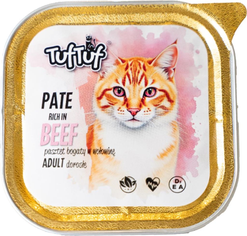 Tuftuf | Nassfutter für Katzen - Rindfleisch - 100g - Produktbild 