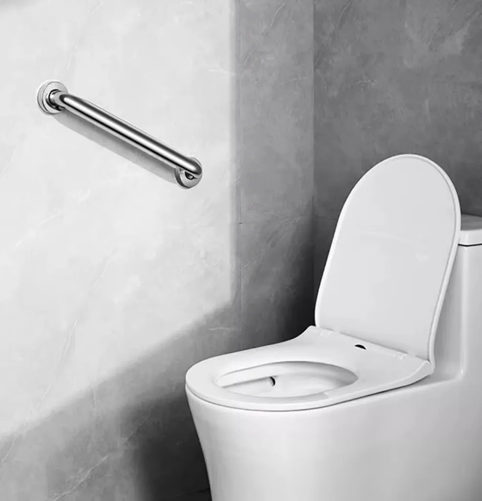 maniglione da bagno in acciaio inox da 50 cm - maniglie di sicurezza per anziani - maniglia di sostegno per uscire dalla vasca da bagno - maniglione a parete per il box doccia o per i gradini - robusta maniglia da bagno - 2