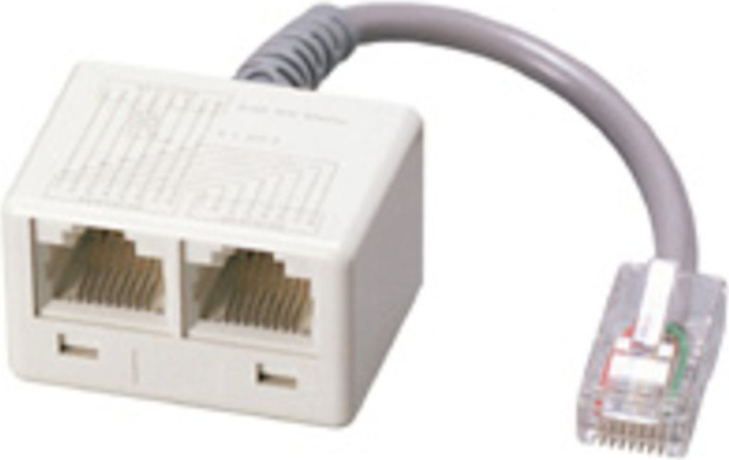 BTR Netcom 130606480101-E 10 cm Netzwerkkabel - Zweiter Anschluss: 2 x RJ-45 Network - Female - Perle