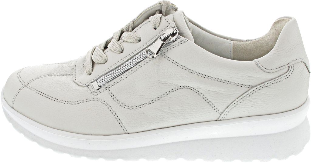 Chaussures basses à lacets Waldläufer en blanc/blanc Image du produit 