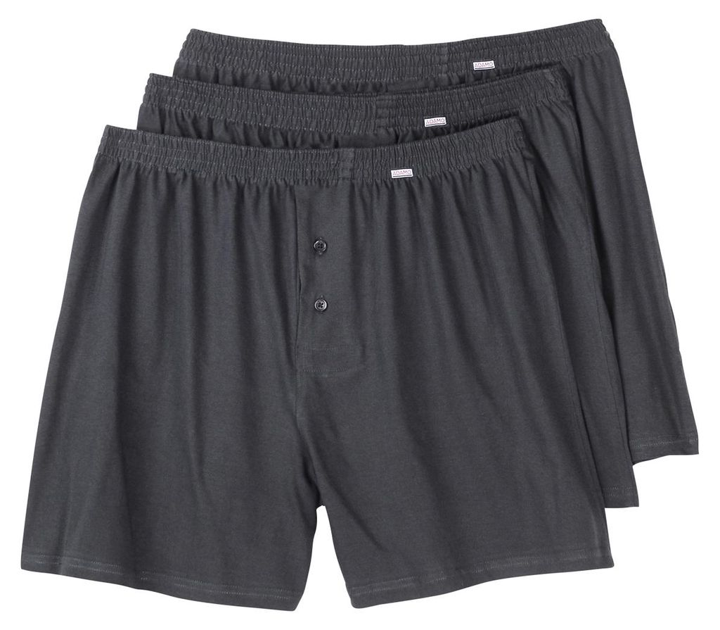 Adamo 3er-Pack Boxershorts anthrazit Übergröße Produktbild 