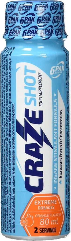 6PAK Nutrition | Craze Shot Orange Produktbild 