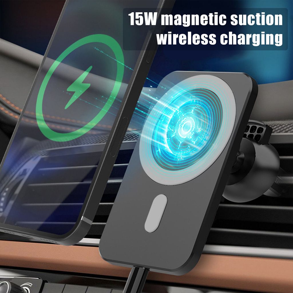 MagSafe Autohalterung Wireless Car Charger 15W iPhone 12 13 14 Ladegerät  Auto