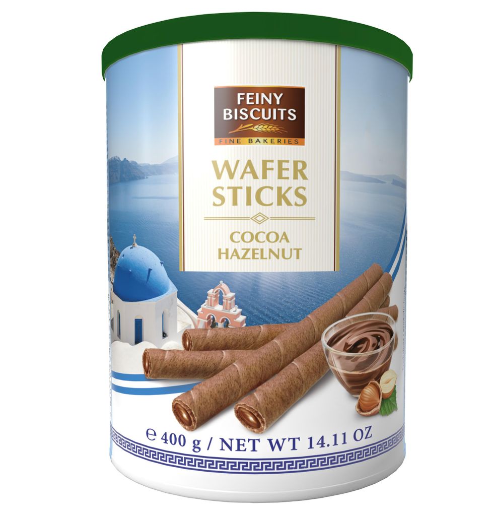 Feine Kekse Kakao-Nuss-Waffelröllchen 400 g Produktbild 
