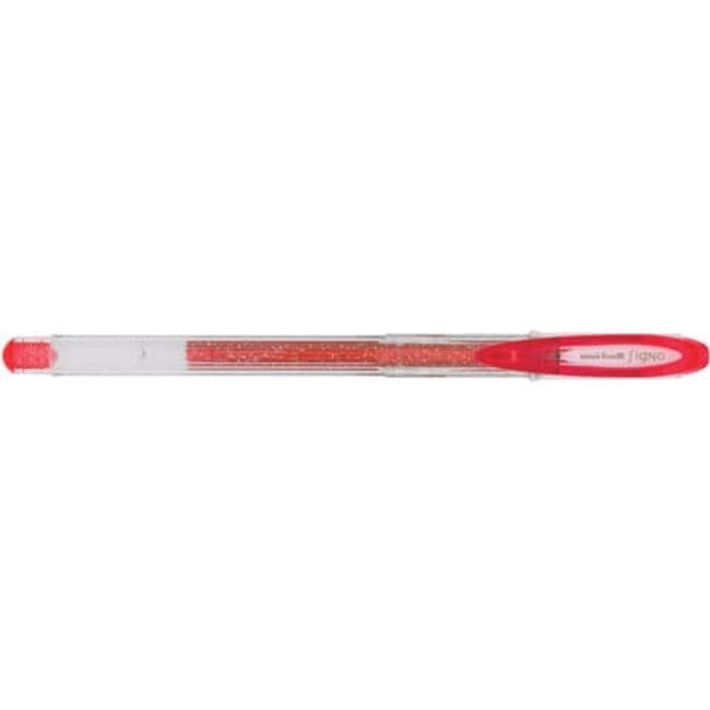 Faber Castell Gelschreiber Glitzerstift Gelroller Uni Ball Signo Rot