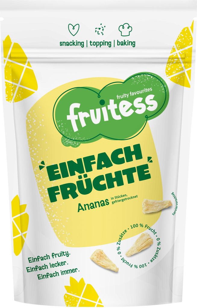 Gefriergetrocknete Ananas FRUITESS EINFACH FRÜCHTE, 45g Produktbild 