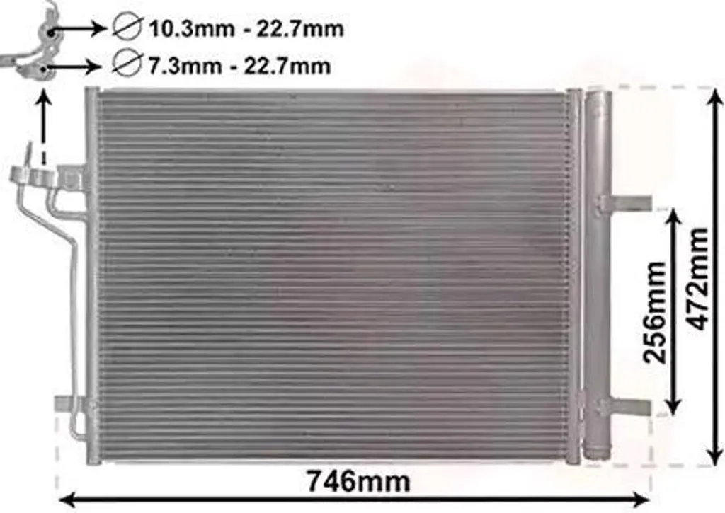 Solution Anti-Fuite Clim : Condenseur FORD FOCUS III Turnier + Déshydrateur