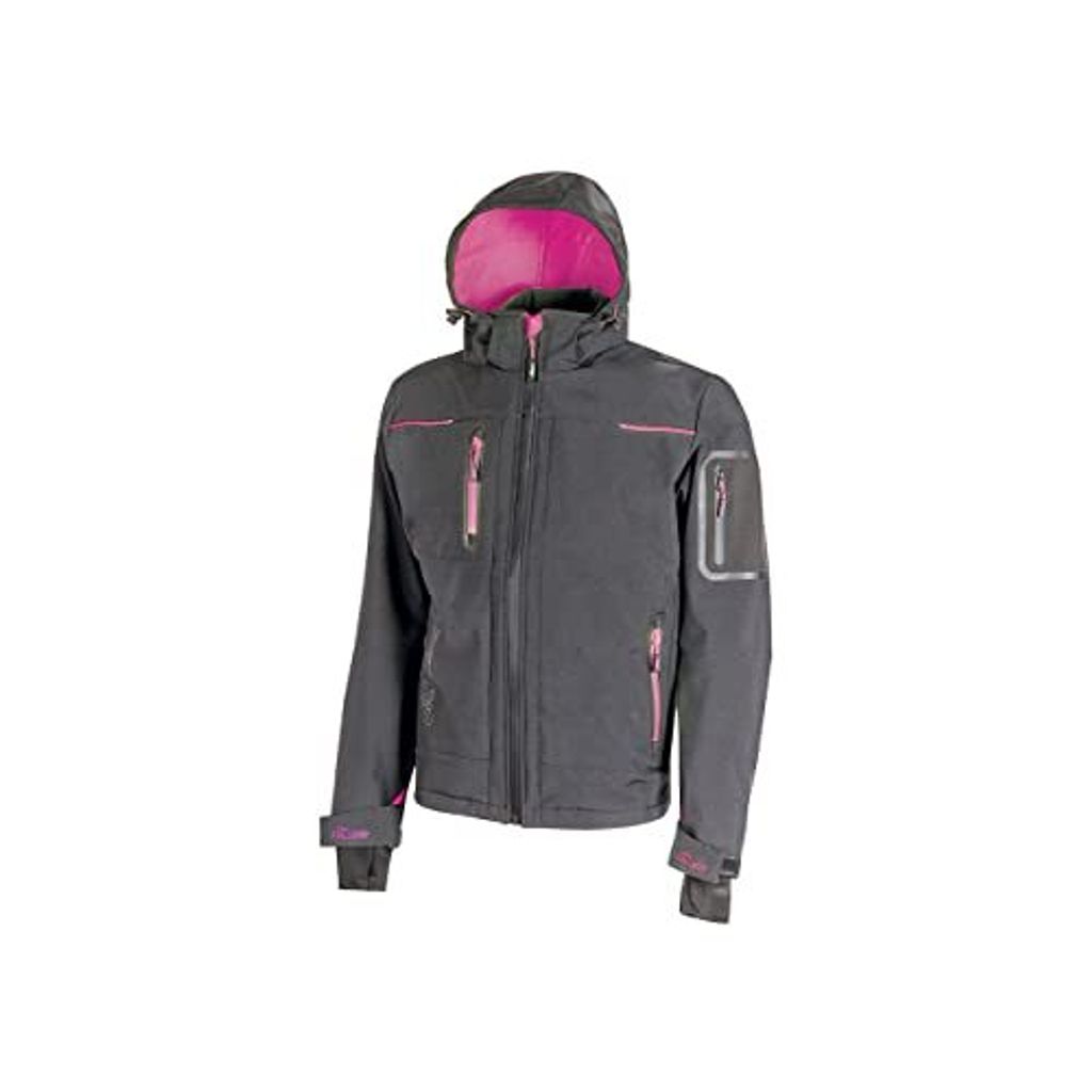 U-Power Softshell-Jacke Space, Farbe:grey fucsia, Größe:M Produktbild 