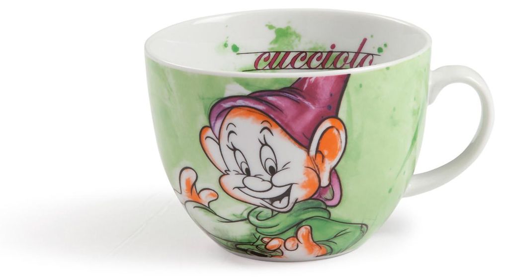 Gilde Disney, Cappuccinotasse, "Dopey", Porzellan, Zdjęcie produktu 