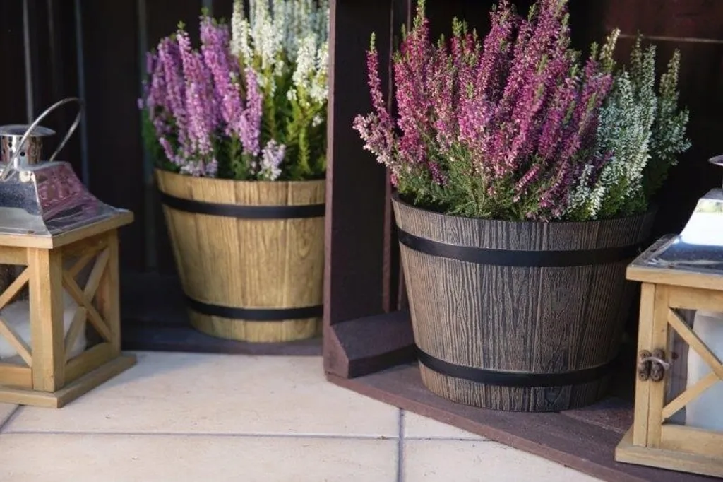 Cache-pot Design Sori 23 cm Marron Clair pour Plantes et Arbustes - 12