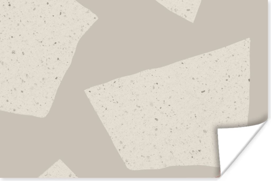 MuchoWow Poster Terrazzo - Abstrakt - Pastell - Muster 30x20 cm - Plakate - Print