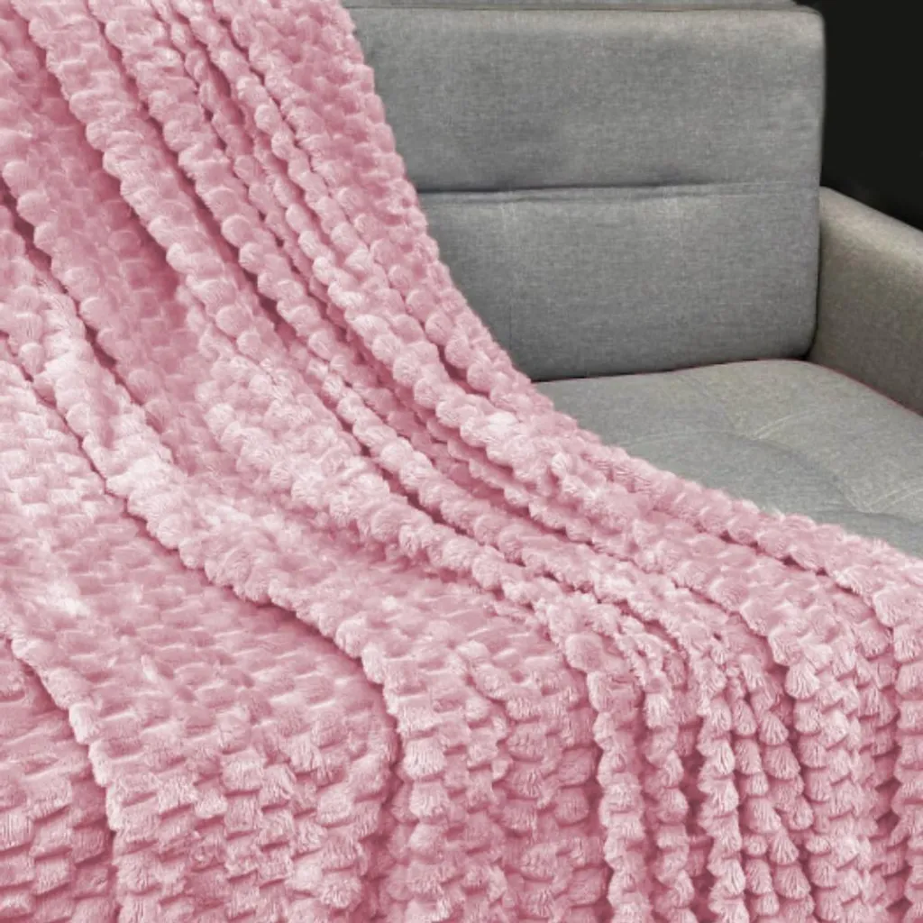 Coperta Rosa Lavabile 160x200 - Pratica, Bella e Super Morbida - 6