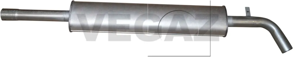 Silencieux avant VEGAZ RS-559 en acier aluminisé pour Megane 3 et CC