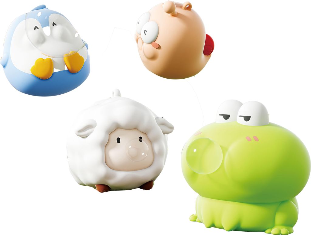 Mačkací zvířátko s bublinkou, 8 cm Obrázek produktu 