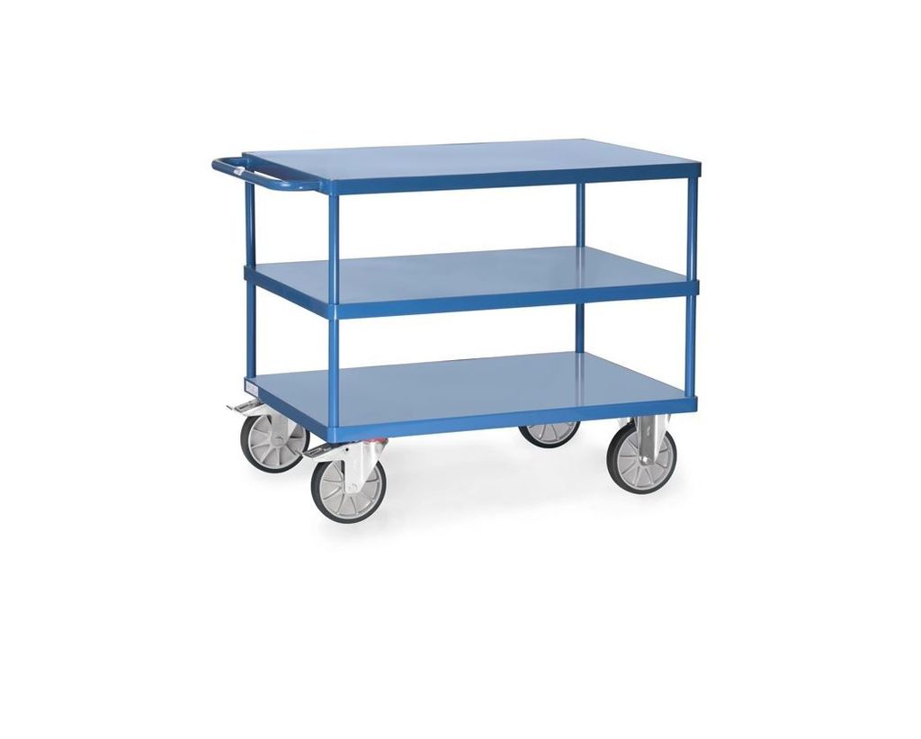 Fetra Tischwagen - Stahlblech-Plattformen Ladefläche 1.000x600 mm, 2421B
