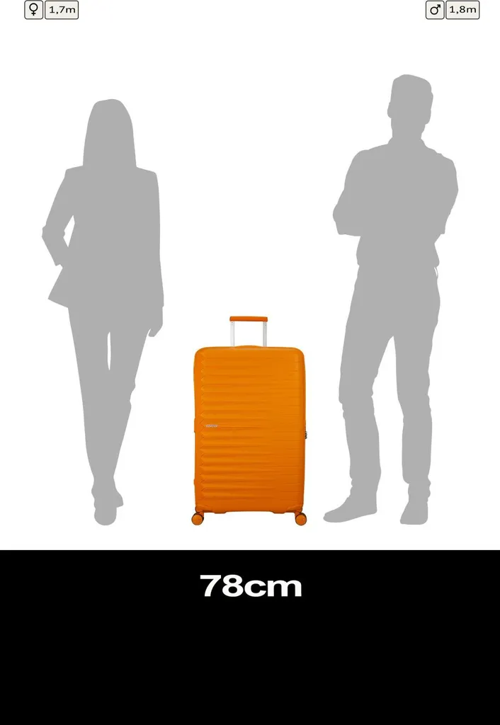 Valise Extensible Fastforward Spinner 78 avec Serrure TSA Orange - 18