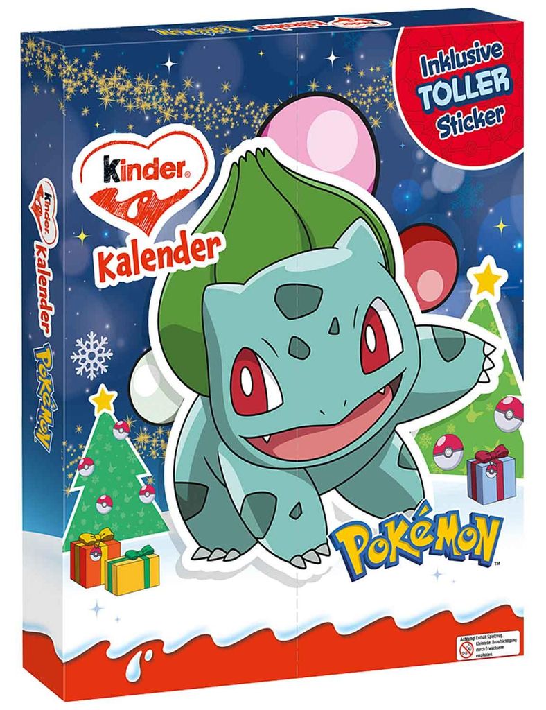 kinder Pokémon Bisasam Adventskalender Produktbild 