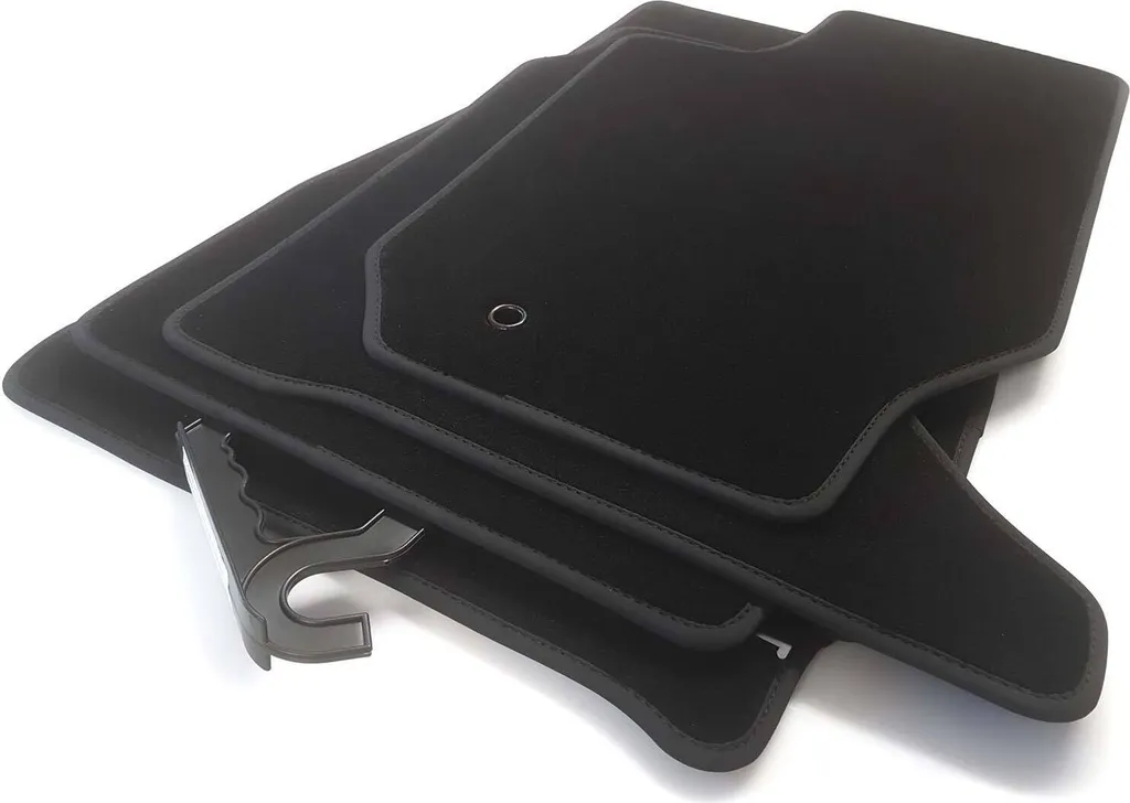Tappetini Chrysler Grand Cherokee WH (2005-2010) in Velluto Nero - 4 Pezzi
