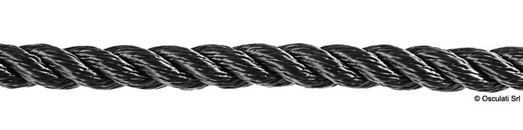 Laisse triple noire 16 mm résistante et anti-nœud pour petits chiens