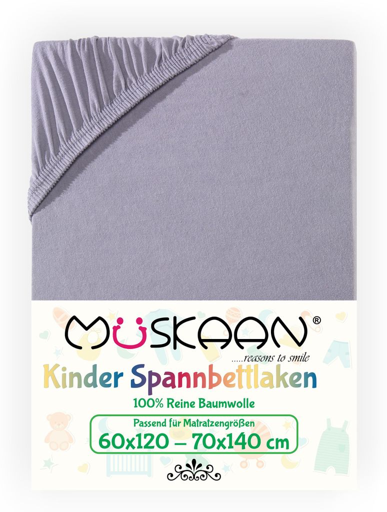 Müskaan Jersey Kinder Spannbettlaken 60x120 - 70x140 cm Produktbild 