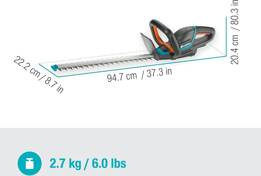 Gardena 14730-55 ComfortCut | Tagliasiepi Wireless 18V P4A Solo - 19