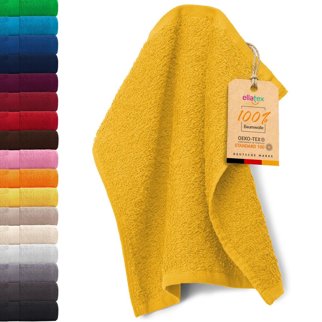 EllaTex PARIS Seiftuch 30x30 cm – 100% Baumwolle, 500 g/m² Produktbild 