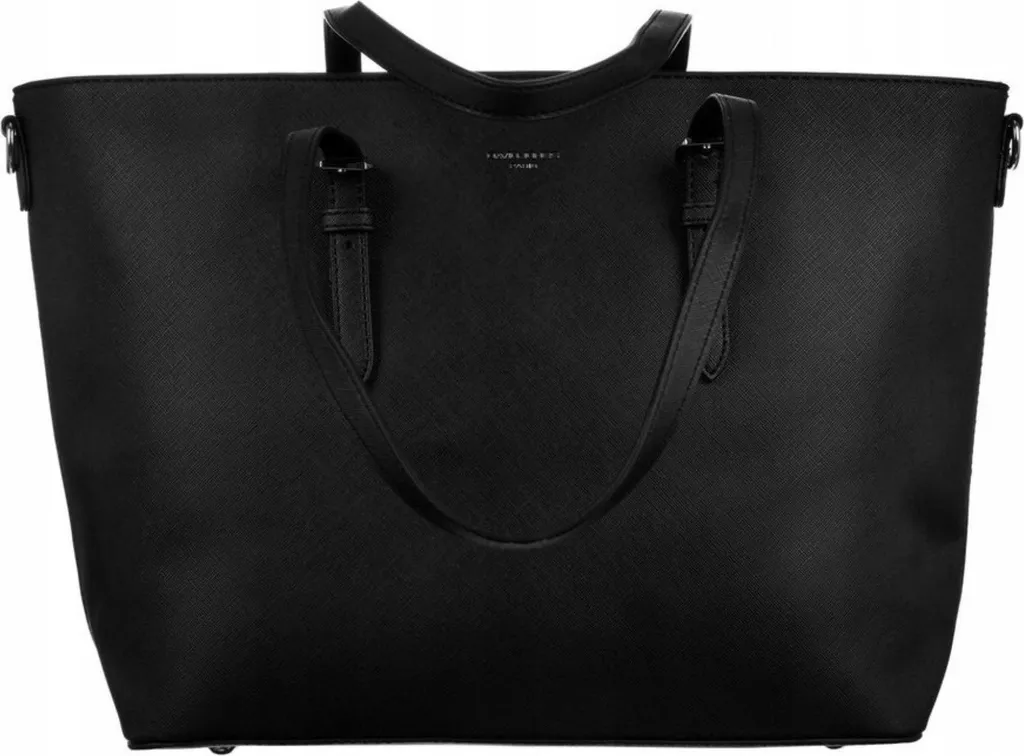 David Jones DHCM6273 Borsa Nera Capiente per Donna Dinamica