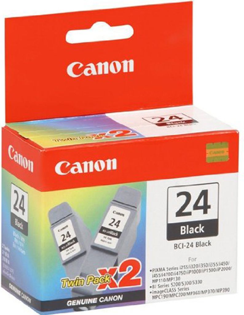 Canon BCI-24BK Tintenpatrone TwinPack Produktbild 
