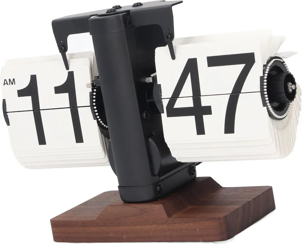 Horloge digitale lisible sans reflet pour bureau et salon rétro