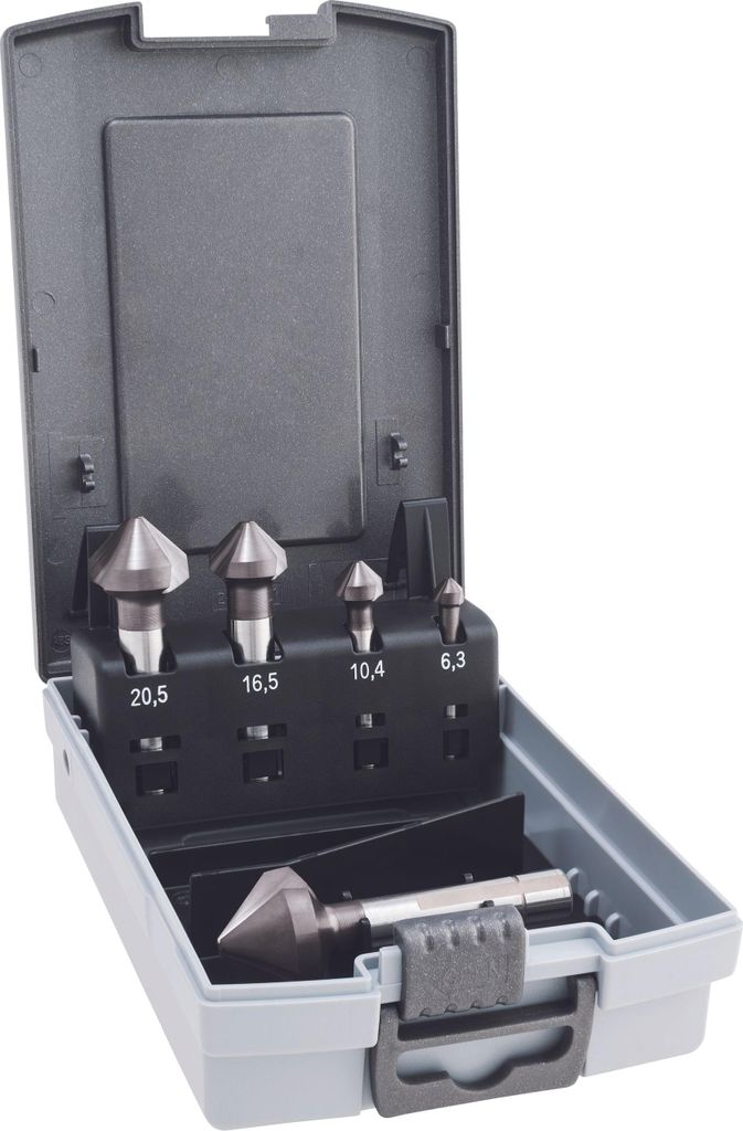 ALPEN Kegelsenker Satz HSS Cobalt KP, 5-tlg., 90° Senkwinkel, Ø 6,3025,00 mm
