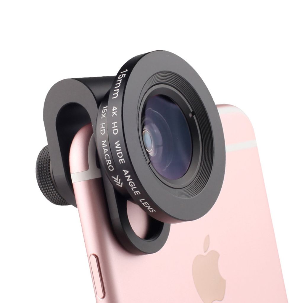 Weitwinkel-Makro-Zwei-in-Eins-Mobiltelefon-Universal-SLR-Kameraobjektiv mit externem Objektiv
