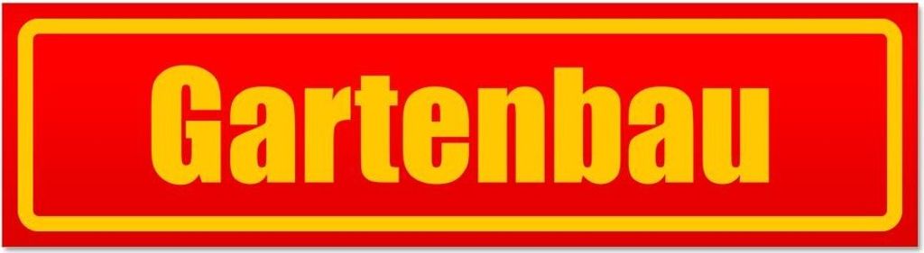 Kiwistar - Autoaufkleber - Rot - 20 x 5,3 cm - Gartenbau - Hinweis Aufkleber Sticker für Auto, Kfz, Fahrrad, PKW, LKW