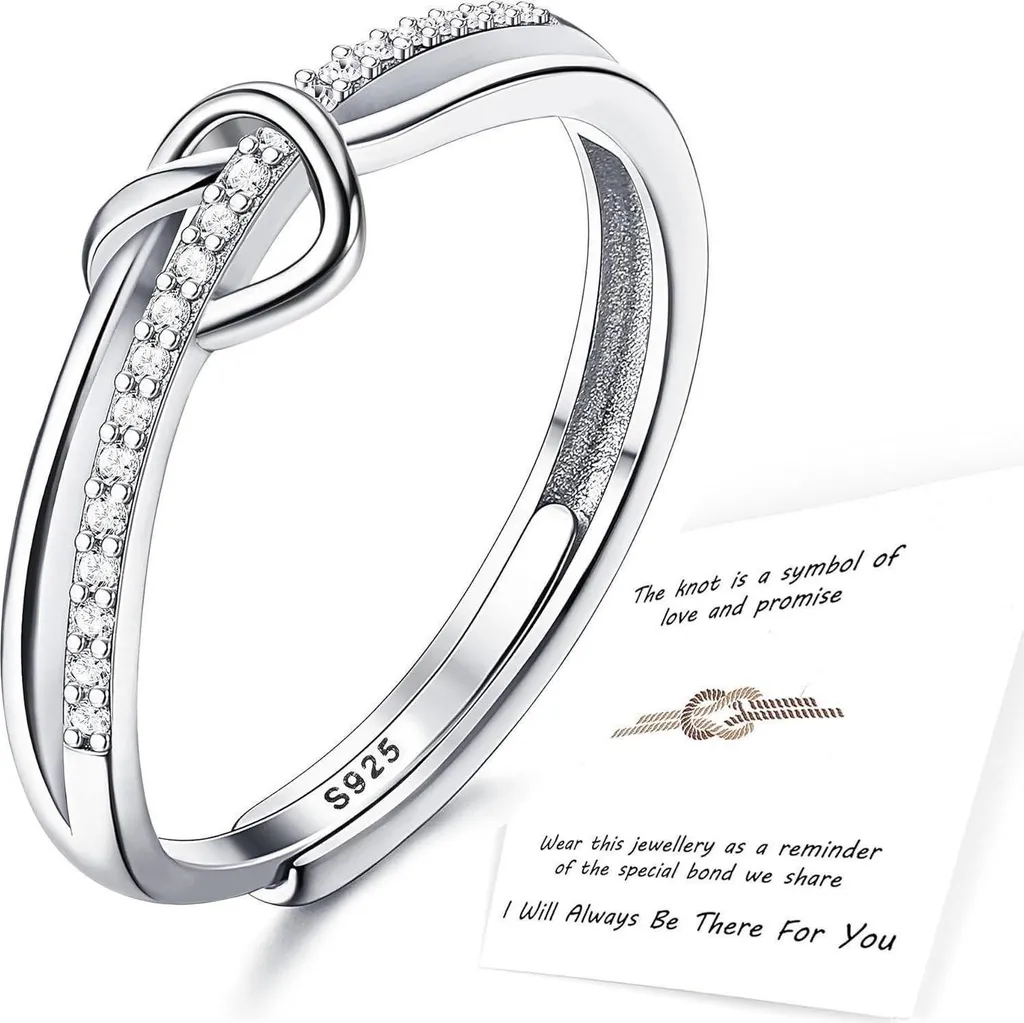 Bague nœud d'amour en argent 925 : enfin une bague ajustable chic