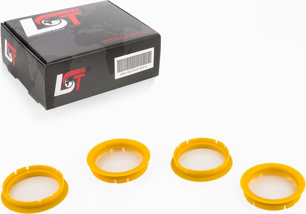 4x Zentrierringe Gelb Alufelgen Ø 70,0 mm - Ø 60,1 mm für SEAT für SKODA für VW