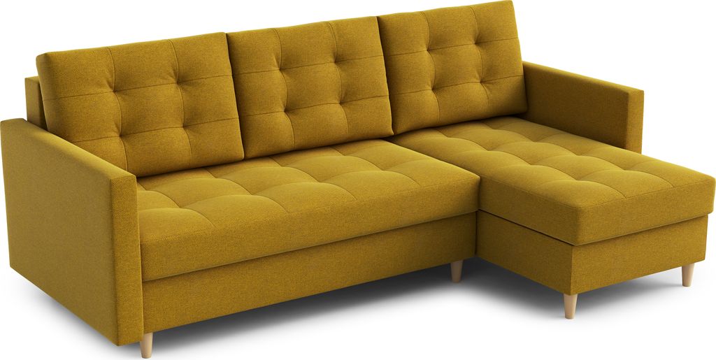 DOMO-HOME Ecksofa mit Schlaffunktion DIVO – Elegantes Design 224x103cm | Hochwertige Materialien | Ideal für Wohnzimmer | Vielseitige Farbauswah...